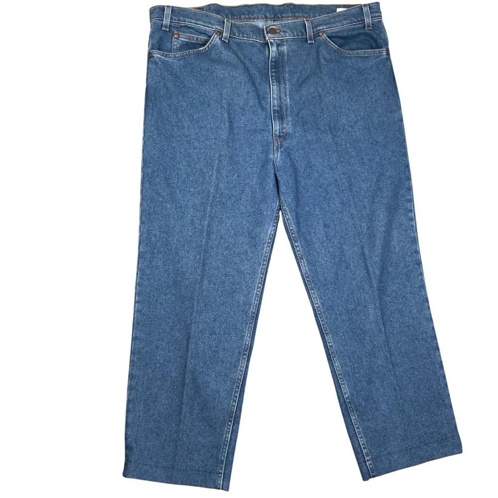 Levis 540 Flex Jeans Mens 44x30 Blue Brown Tab Relaxed 90s Americana USA VTG